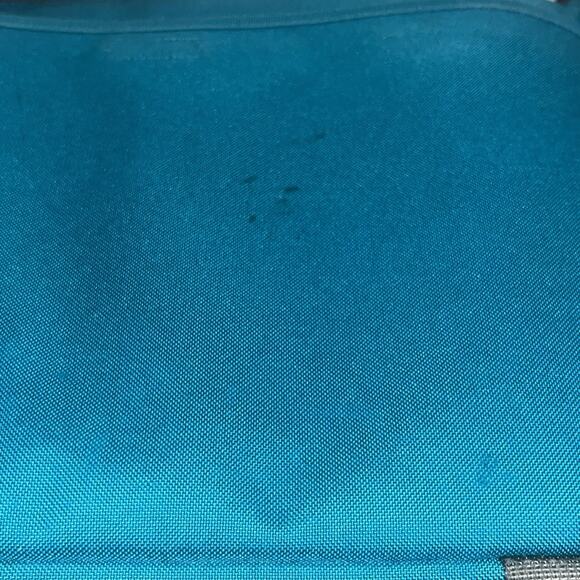 Patagonia Mini Half Mass Small Messenger Carry On Laptop Case Bag Teal READ - Picture 8 of 8